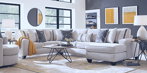 Aberlin Court Beige 3 Pc Sectional - Rooms To Go